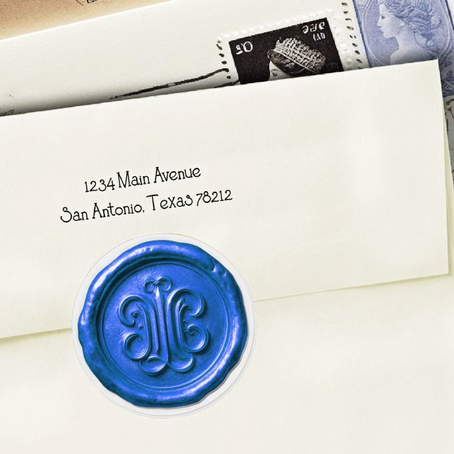 Faux Wax Seal Deep Impression True Blue (Creator Uploaded)