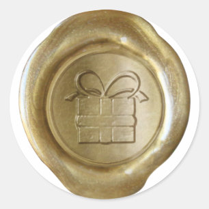 Faux Wax Seal - Gold - GIFT