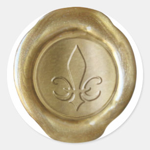 Faux Wax Seal - Gold - SPADE