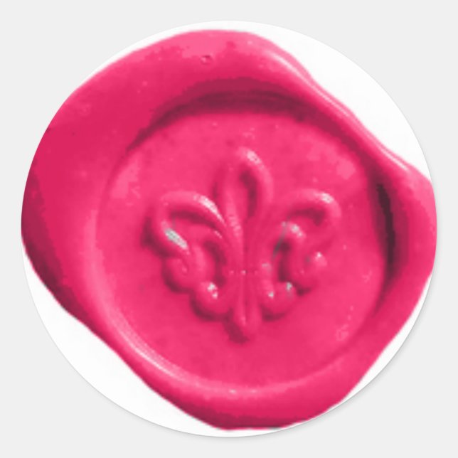 Faux Wax Seal in Pink (Front)
