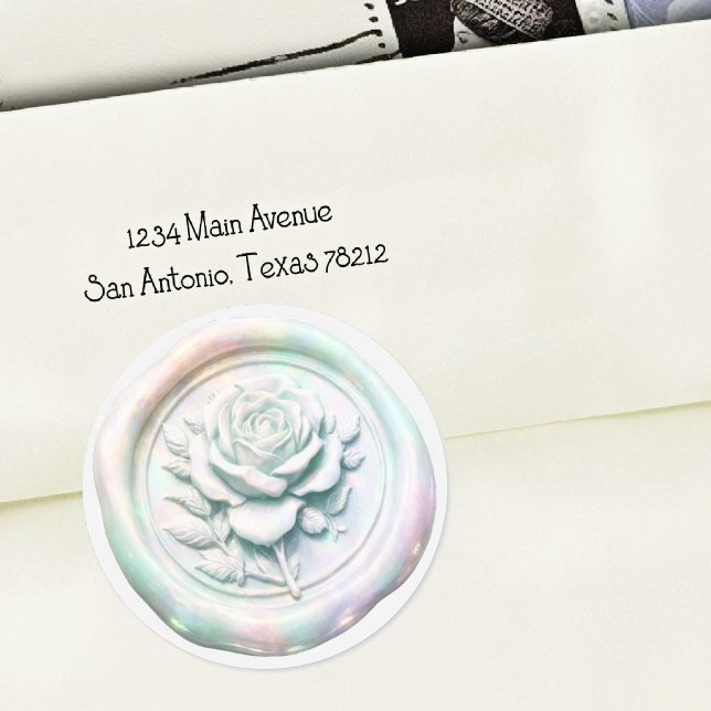 Faux Wax Seal Iridescent Rose Deep Impression (Creator Uploaded)