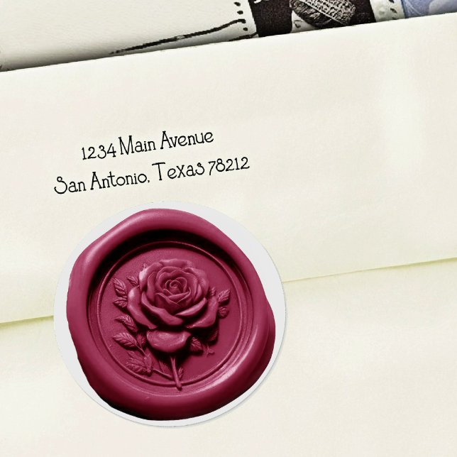 Faux Wax Seal Pink 7 Rose Deep Impression (Creator Uploaded)