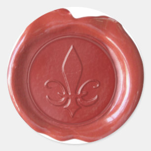 Faux Wax Seal - Red - SPADE