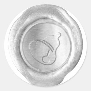 Faux Wax Seal - Silver - CHRISTMAS BELL