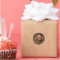 Faux Wax Stamp Envelope Seal Gold Pink Rose Flower