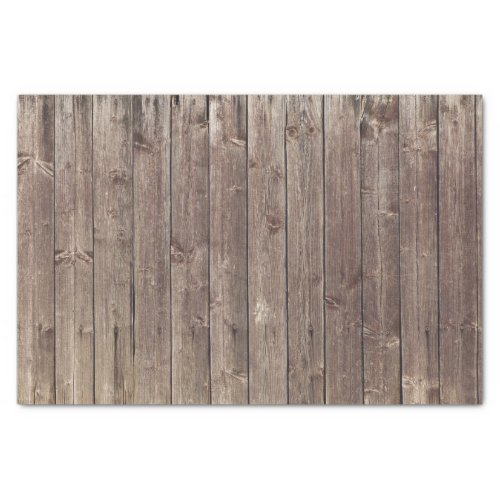 Faux Weathered Barn Wood Background Decoupage Tissue Paper