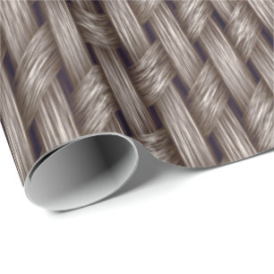 Faux Weave 4 Wrapping Paper
