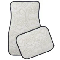 Faux White Lace Car Mat