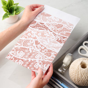 Faux White Lace Envelope Mailers