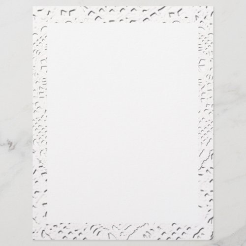Faux White Lace Fabric Background