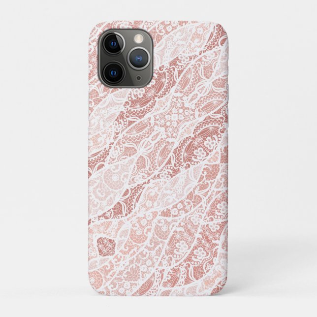 Faux White Lace Fishnet iPhone Case Unique (Back)