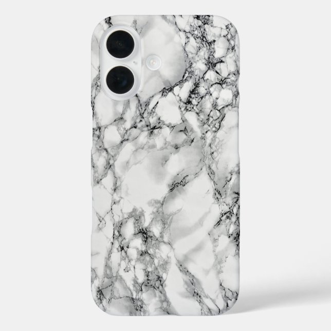 Faux White Marble iPhone Case (Back)