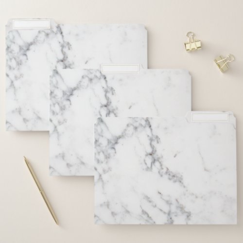 Faux White Marble Texture Look_like File Folder