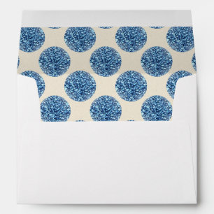 Faux White Silver Glitter Confetti Foil Sparkle Envelope