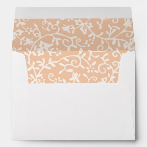 Faux White Swirl Confetti Envelope