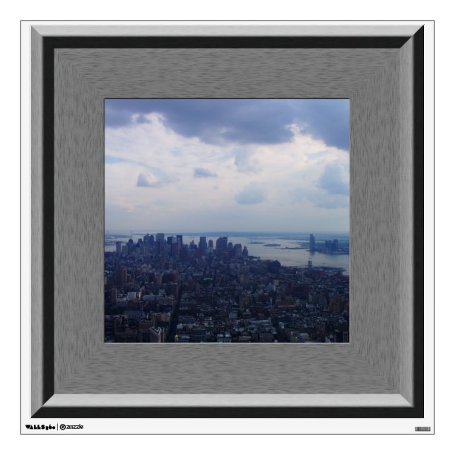 Faux Window NYC Empire State Building Mural Decal (Front)