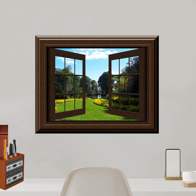 Faux Window Poster Peaceful Landscape Zen (Creator Uploaded)