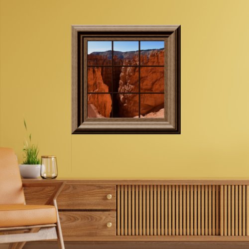Faux Window Relaxing View Bryce Canyon Utah Poster