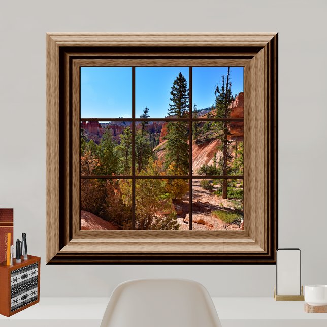 Faux Window Relaxing View Bryce Canyon Utah Poster (Creator Uploaded)