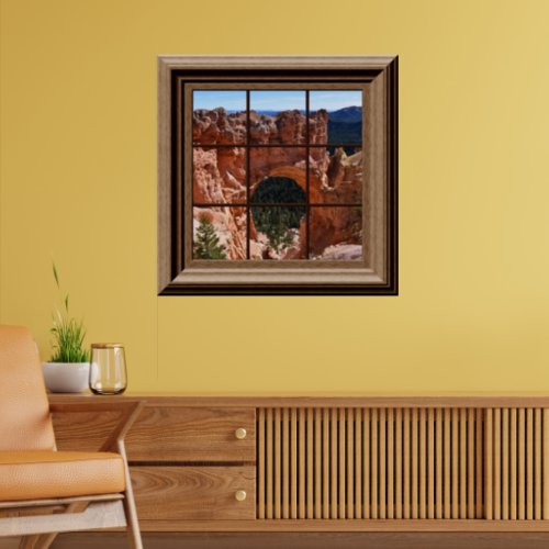 Faux Window Relaxing View Bryce Canyon Utah Poster