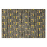 [ Thumbnail: Faux Wood, Faux Gold 71st (Seventy-First) Event Tissue Paper ]