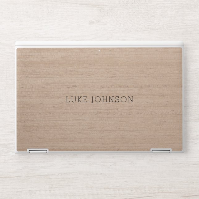 Faux Wood HP Laptop Skin (Front)