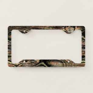 Faux Wood License Plate Frame