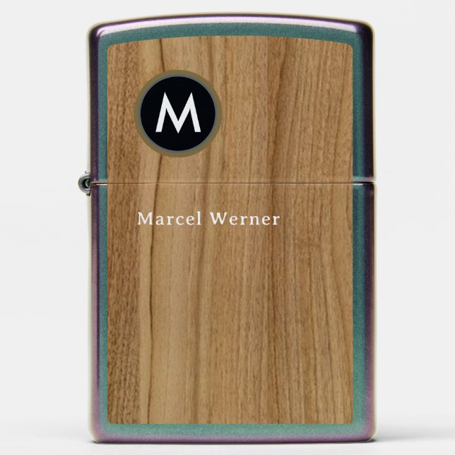 Faux-Wood (not real wood) Zippo Lighter (Front)