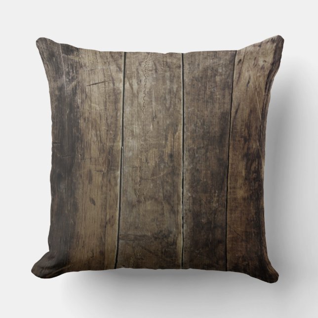 Faux Wood Pillow (Front)