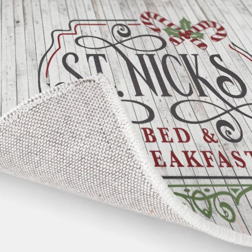 faux wood Saint Nicks Bed Breakfast Rug