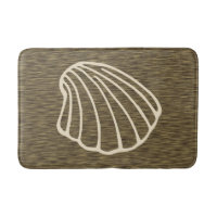 Faux Wood Summer Beach Bath Mat Rug