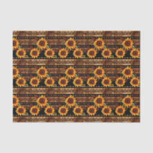 Faux wood tiled Western pattern decoupage  Tissue Paper