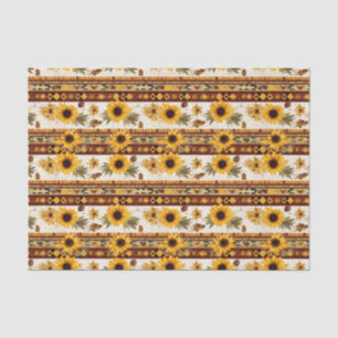 Faux wood tiled Western pattern decoupage Tissue Paper