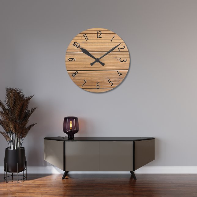 Faux Wooden Fancy Paneling Round Clock (Creator Uploaded)