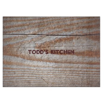 Faux Wooden Plank Cutting Board by Lilleaf at Zazzle