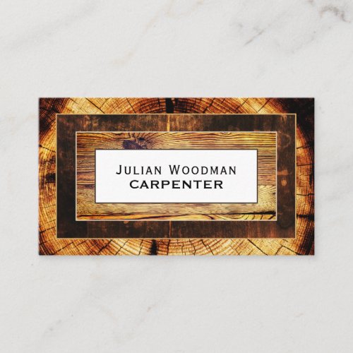 Faux wooden texture frames  business card