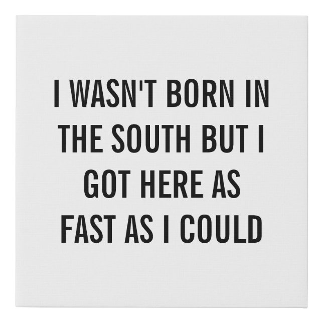 Faux Wrapped Canvas Print (Front)