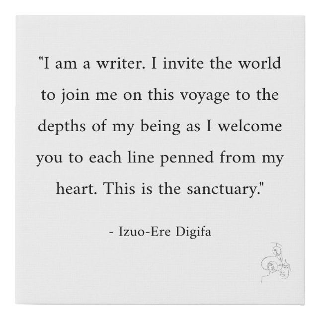 Faux Wrapped Canvas Print (Front)