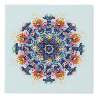 Faux Wrapped Canvas Print