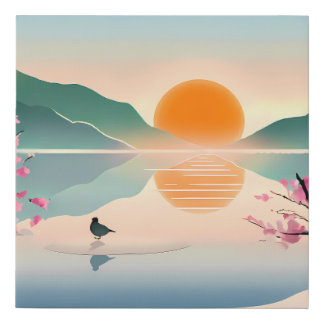 Faux Wrapped Canvas Print