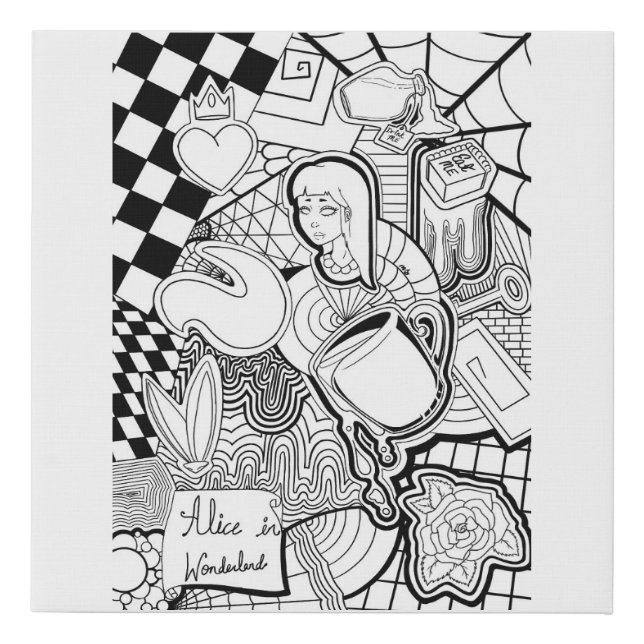 Faux Wrapped Canvas Print (Front)