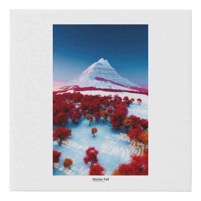 Faux Wrapped Canvas Print (Front)