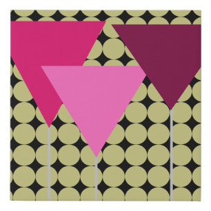 Faux Wrapped Canvas Print Art Deco martini glass