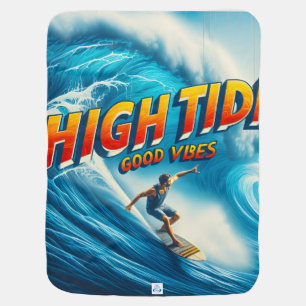 Faux Wrapped Canvas Print Baby Blanket