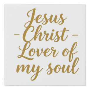 Faux Wrapped Canvas Print Jesus Christ Lover