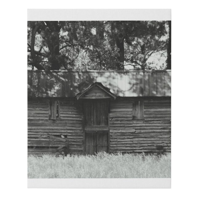 Faux Wrapped Canvas Print OF OLD BARN (Front)
