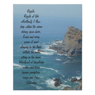 Faux Wrapped Canvas Print style design