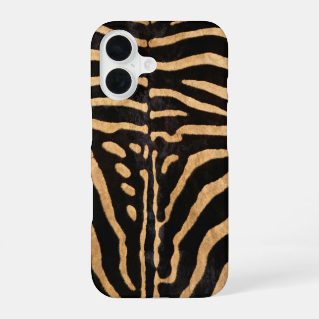Faux Zebra Skin iPhone Case (Back)