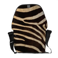 Faux Zebra Stripe Fur rickshawmessengerbag