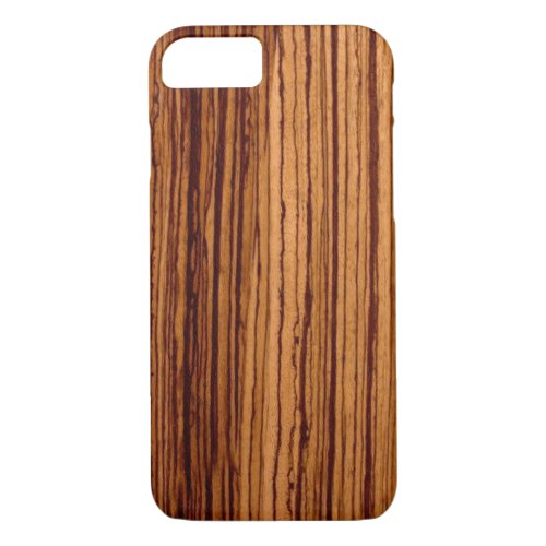 Faux Zebra Wood Executive iPhone 87 Case